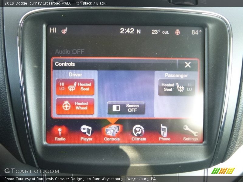 Pitch Black / Black 2019 Dodge Journey Crossroad AWD