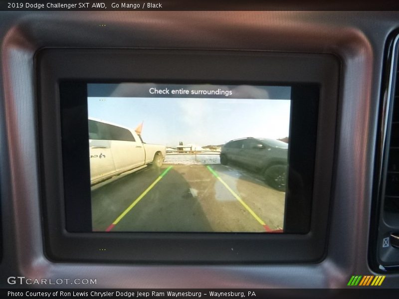 Go Mango / Black 2019 Dodge Challenger SXT AWD