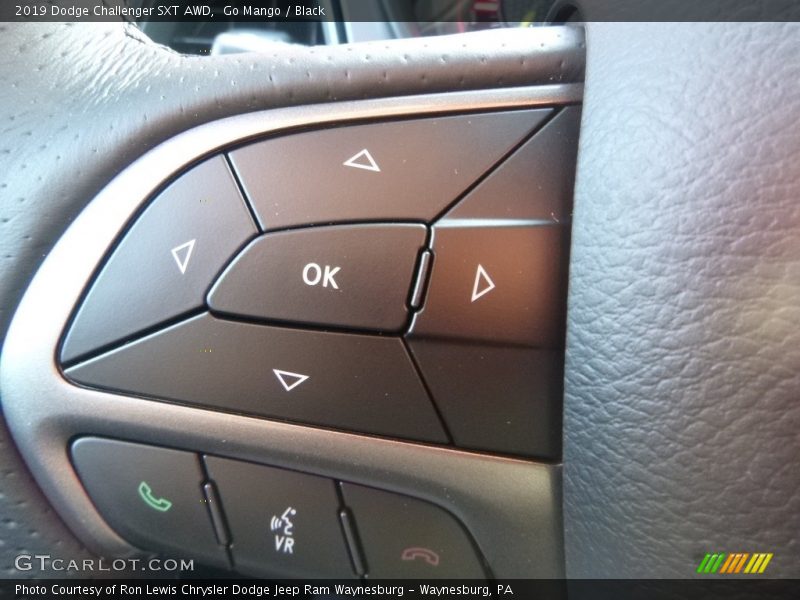 Go Mango / Black 2019 Dodge Challenger SXT AWD