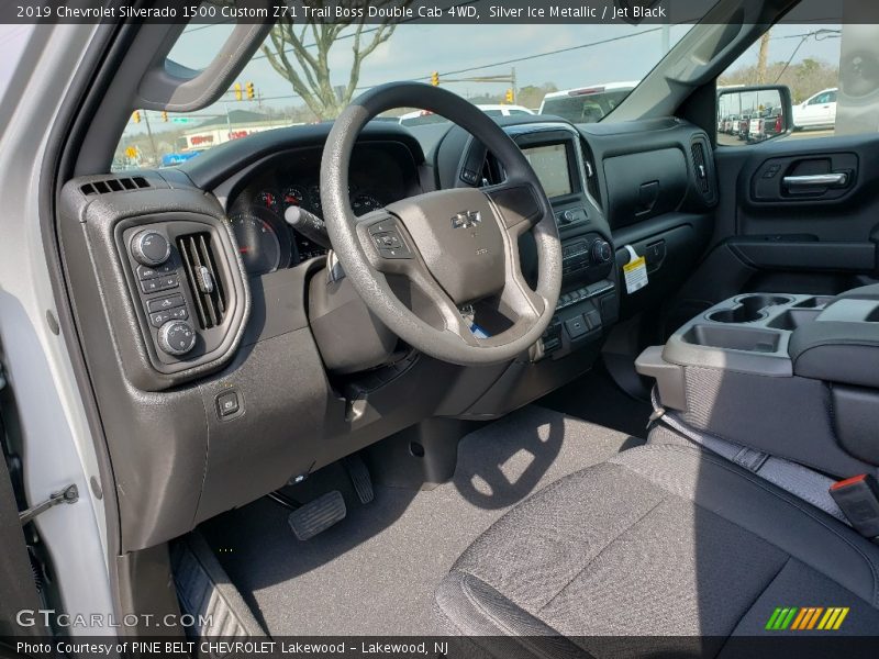 Silver Ice Metallic / Jet Black 2019 Chevrolet Silverado 1500 Custom Z71 Trail Boss Double Cab 4WD