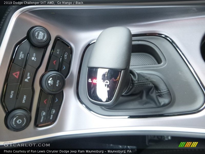 Go Mango / Black 2019 Dodge Challenger SXT AWD