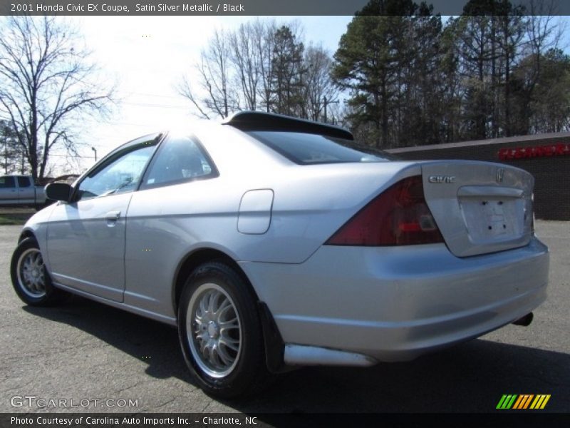 Satin Silver Metallic / Black 2001 Honda Civic EX Coupe