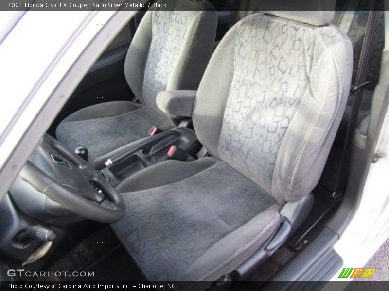 Satin Silver Metallic / Black 2001 Honda Civic EX Coupe