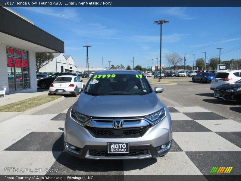 Lunar Silver Metallic / Ivory 2017 Honda CR-V Touring AWD