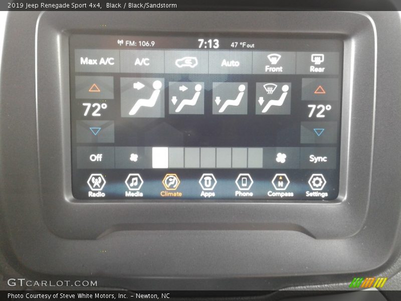 Black / Black/Sandstorm 2019 Jeep Renegade Sport 4x4