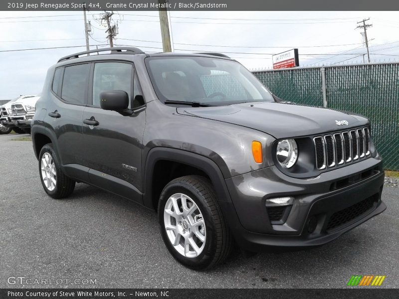 Granite Crystal Metallic / Black/Sandstorm 2019 Jeep Renegade Sport 4x4