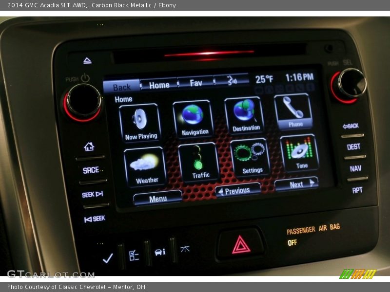 Carbon Black Metallic / Ebony 2014 GMC Acadia SLT AWD