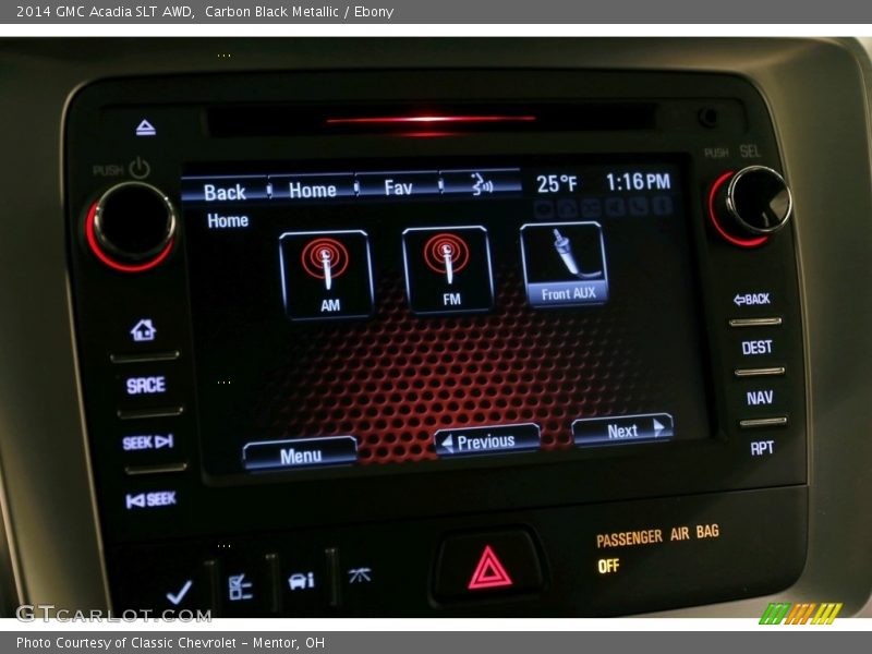 Carbon Black Metallic / Ebony 2014 GMC Acadia SLT AWD
