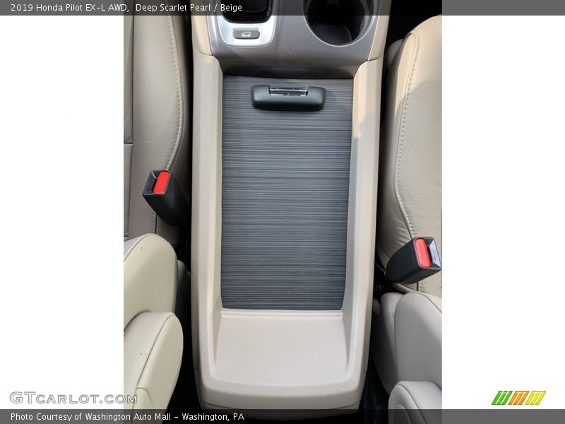 Deep Scarlet Pearl / Beige 2019 Honda Pilot EX-L AWD