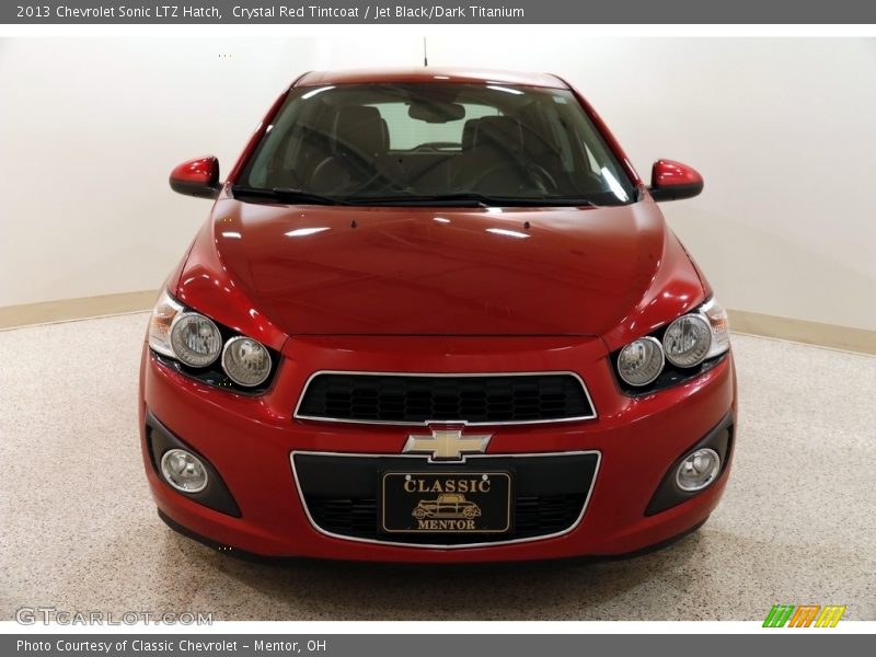Crystal Red Tintcoat / Jet Black/Dark Titanium 2013 Chevrolet Sonic LTZ Hatch