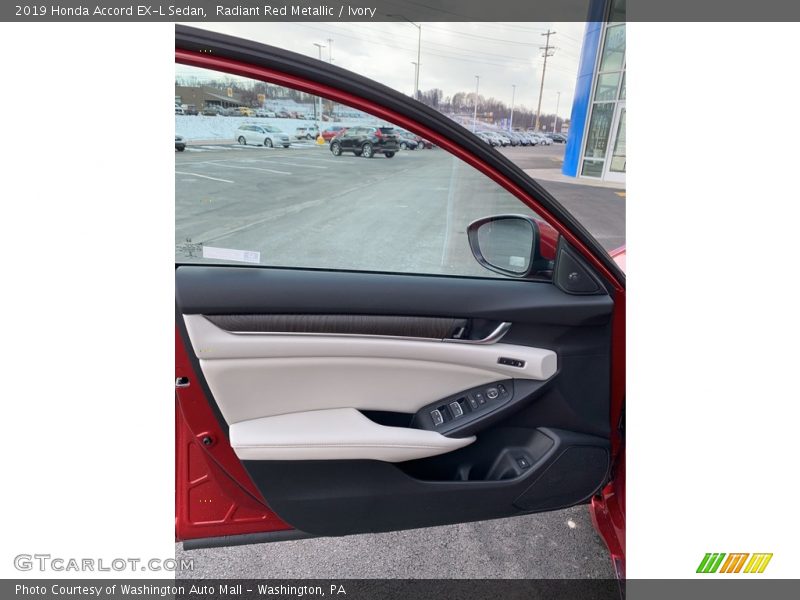 Radiant Red Metallic / Ivory 2019 Honda Accord EX-L Sedan