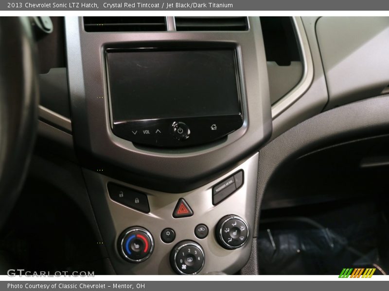 Crystal Red Tintcoat / Jet Black/Dark Titanium 2013 Chevrolet Sonic LTZ Hatch