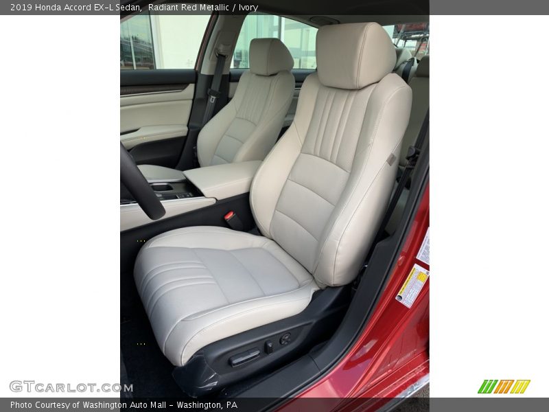 Radiant Red Metallic / Ivory 2019 Honda Accord EX-L Sedan