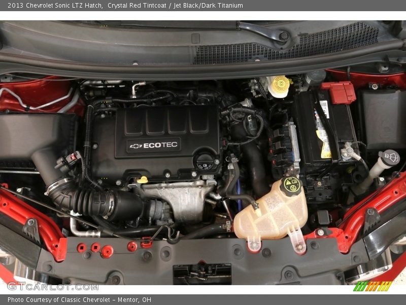 Crystal Red Tintcoat / Jet Black/Dark Titanium 2013 Chevrolet Sonic LTZ Hatch