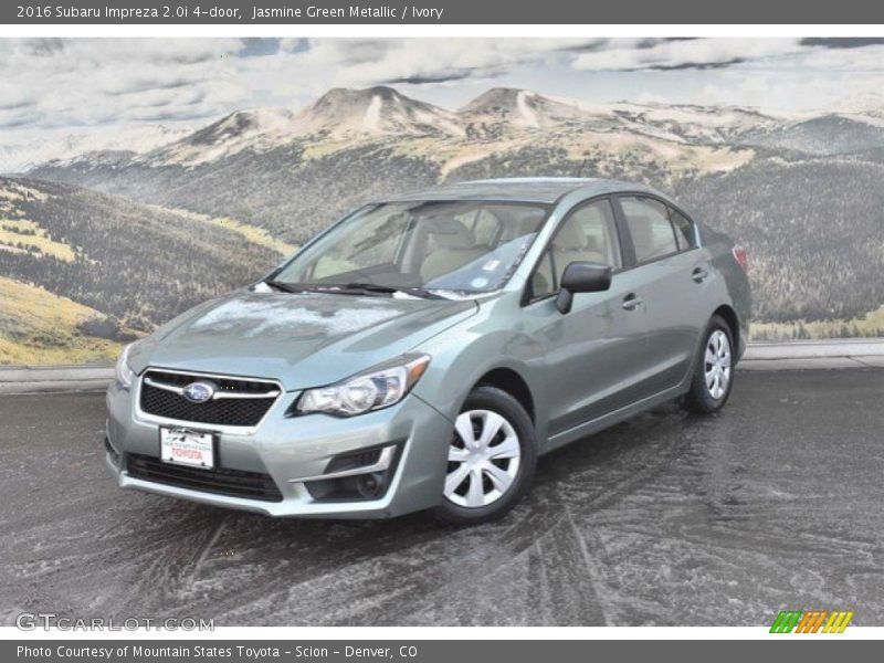 Jasmine Green Metallic / Ivory 2016 Subaru Impreza 2.0i 4-door