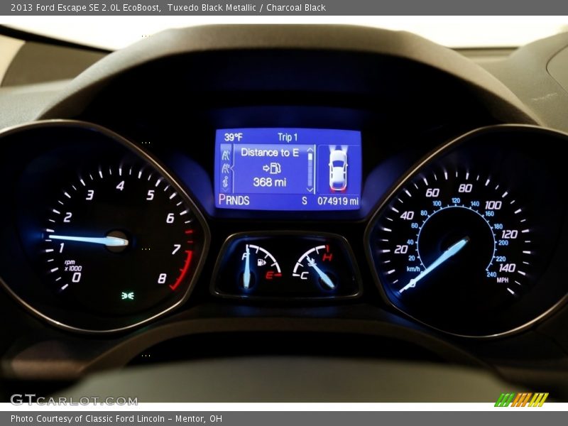 Tuxedo Black Metallic / Charcoal Black 2013 Ford Escape SE 2.0L EcoBoost