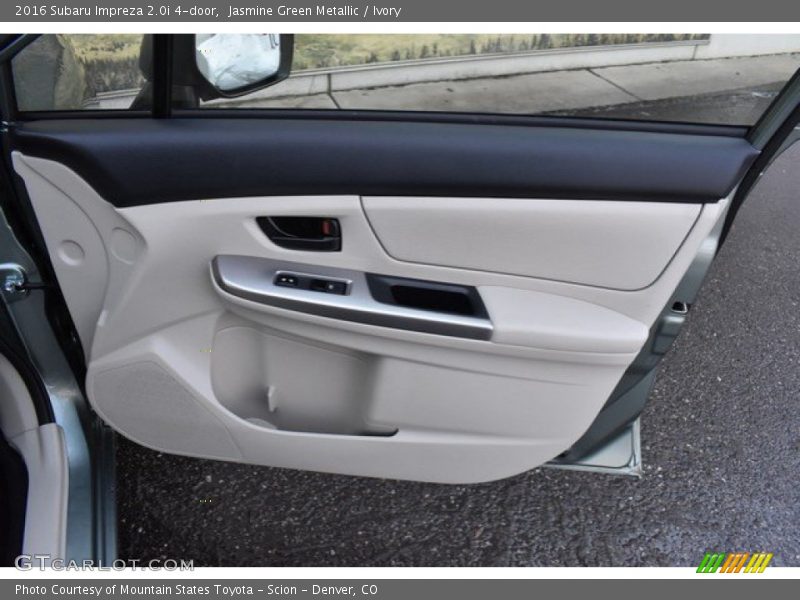 Jasmine Green Metallic / Ivory 2016 Subaru Impreza 2.0i 4-door