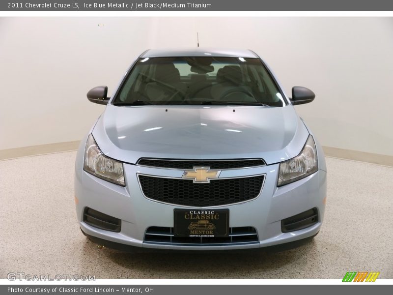 Ice Blue Metallic / Jet Black/Medium Titanium 2011 Chevrolet Cruze LS