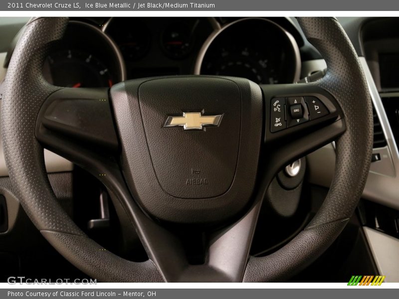 Ice Blue Metallic / Jet Black/Medium Titanium 2011 Chevrolet Cruze LS