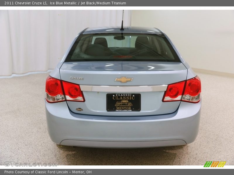 Ice Blue Metallic / Jet Black/Medium Titanium 2011 Chevrolet Cruze LS