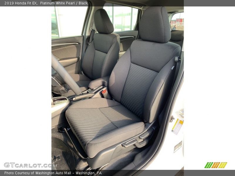 Platinum White Pearl / Black 2019 Honda Fit EX