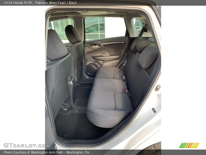 Platinum White Pearl / Black 2019 Honda Fit EX