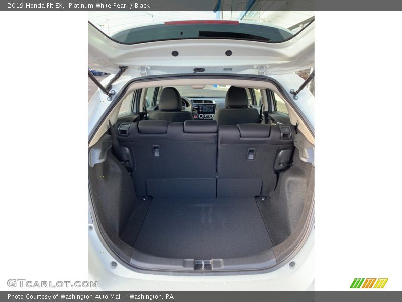 Platinum White Pearl / Black 2019 Honda Fit EX