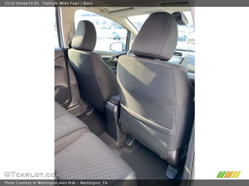 Platinum White Pearl / Black 2019 Honda Fit EX