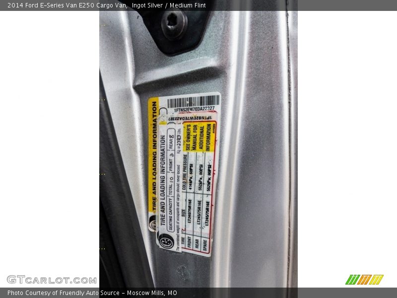 Ingot Silver / Medium Flint 2014 Ford E-Series Van E250 Cargo Van