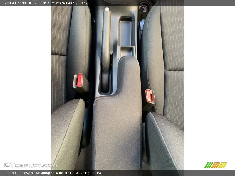 Platinum White Pearl / Black 2019 Honda Fit EX