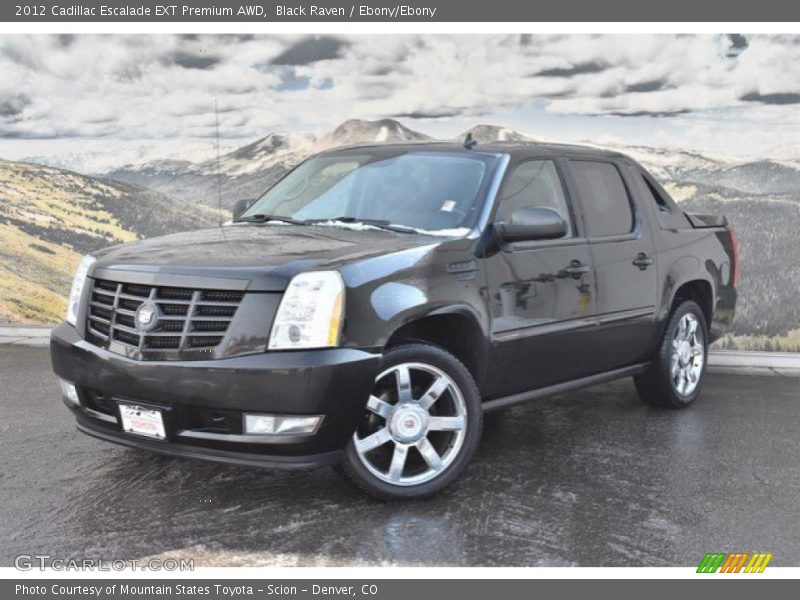 Black Raven / Ebony/Ebony 2012 Cadillac Escalade EXT Premium AWD