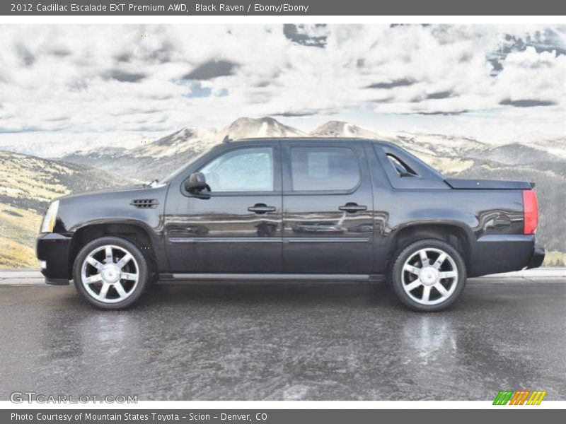 Black Raven / Ebony/Ebony 2012 Cadillac Escalade EXT Premium AWD