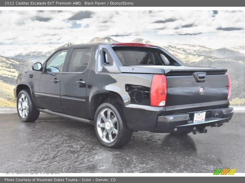 Black Raven / Ebony/Ebony 2012 Cadillac Escalade EXT Premium AWD