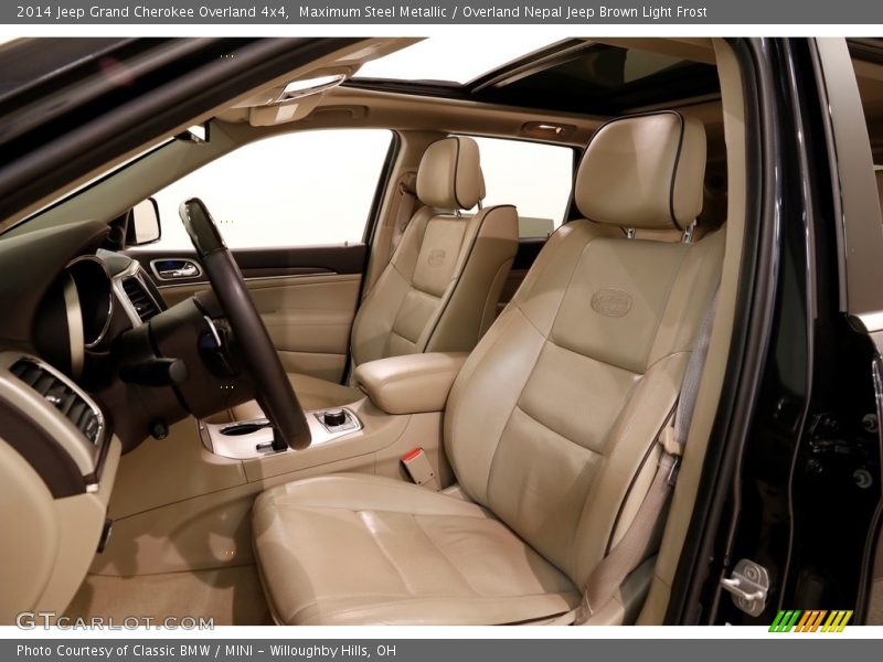 Maximum Steel Metallic / Overland Nepal Jeep Brown Light Frost 2014 Jeep Grand Cherokee Overland 4x4