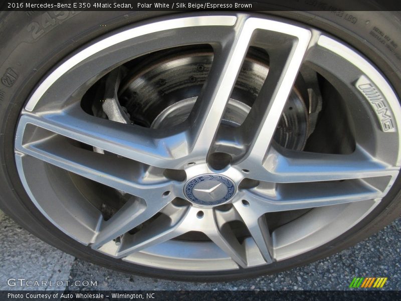 Polar White / Silk Beige/Espresso Brown 2016 Mercedes-Benz E 350 4Matic Sedan
