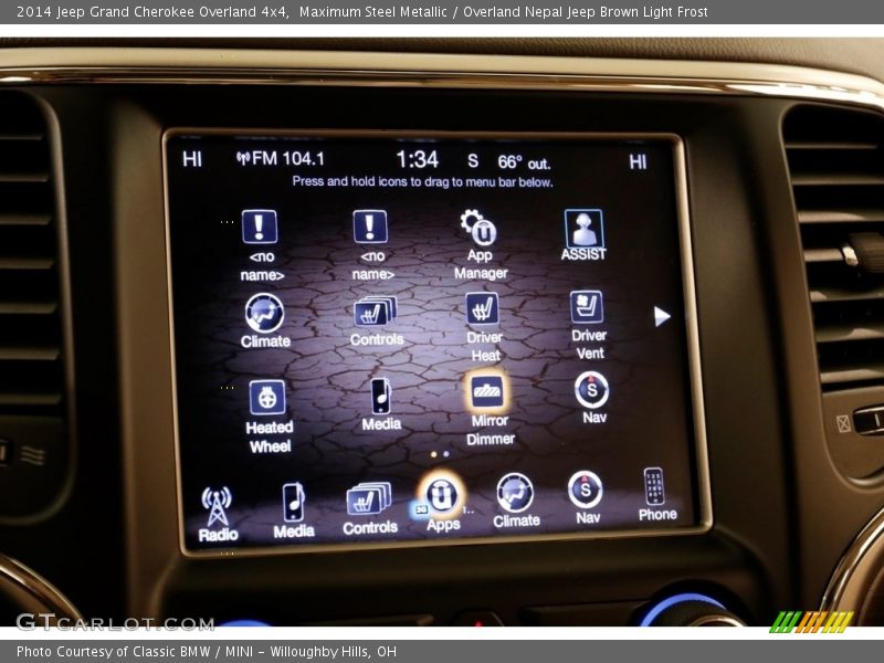 Maximum Steel Metallic / Overland Nepal Jeep Brown Light Frost 2014 Jeep Grand Cherokee Overland 4x4