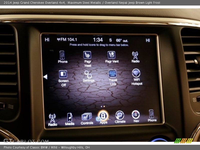 Maximum Steel Metallic / Overland Nepal Jeep Brown Light Frost 2014 Jeep Grand Cherokee Overland 4x4