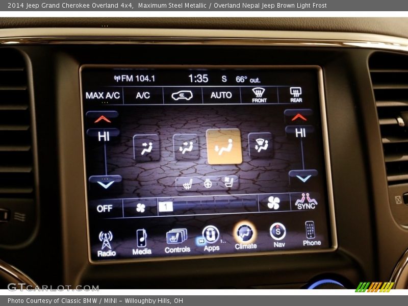 Maximum Steel Metallic / Overland Nepal Jeep Brown Light Frost 2014 Jeep Grand Cherokee Overland 4x4