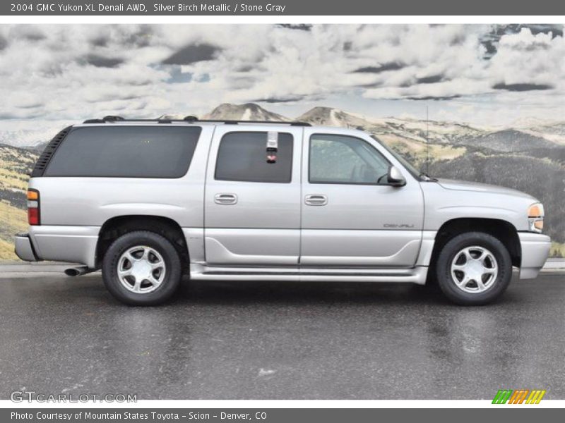 Silver Birch Metallic / Stone Gray 2004 GMC Yukon XL Denali AWD