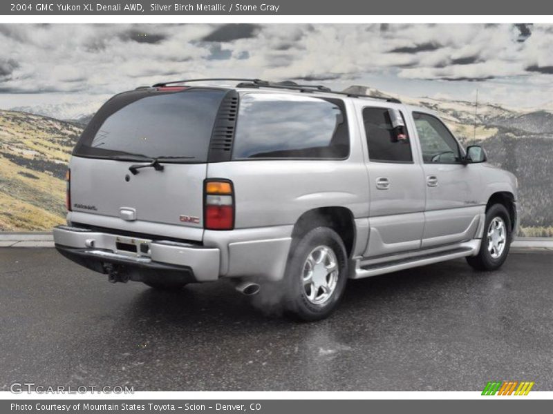 Silver Birch Metallic / Stone Gray 2004 GMC Yukon XL Denali AWD