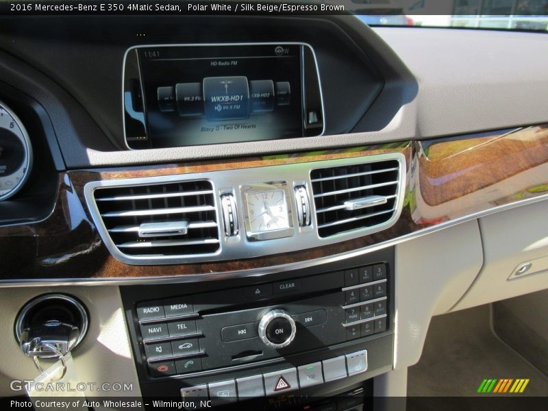 Polar White / Silk Beige/Espresso Brown 2016 Mercedes-Benz E 350 4Matic Sedan
