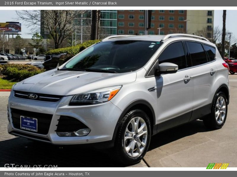 Ingot Silver Metallic / Charcoal Black 2016 Ford Escape Titanium