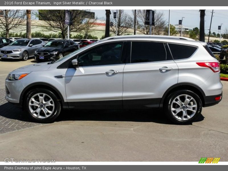 Ingot Silver Metallic / Charcoal Black 2016 Ford Escape Titanium