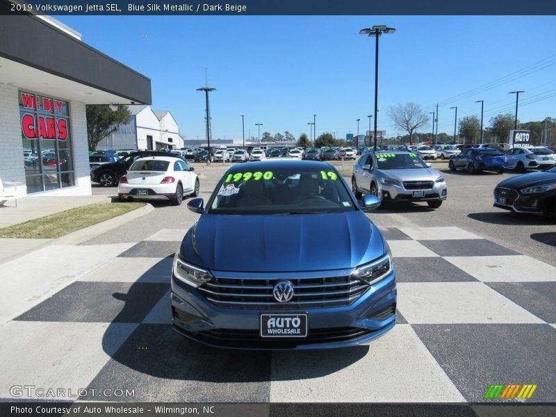 Blue Silk Metallic / Dark Beige 2019 Volkswagen Jetta SEL