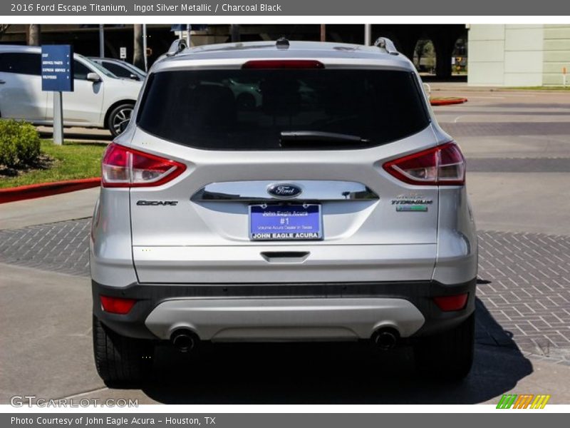 Ingot Silver Metallic / Charcoal Black 2016 Ford Escape Titanium