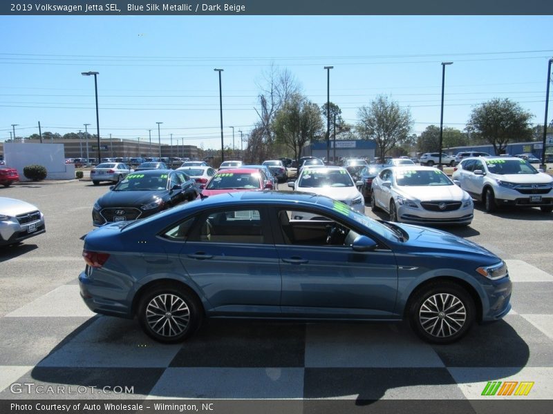 Blue Silk Metallic / Dark Beige 2019 Volkswagen Jetta SEL