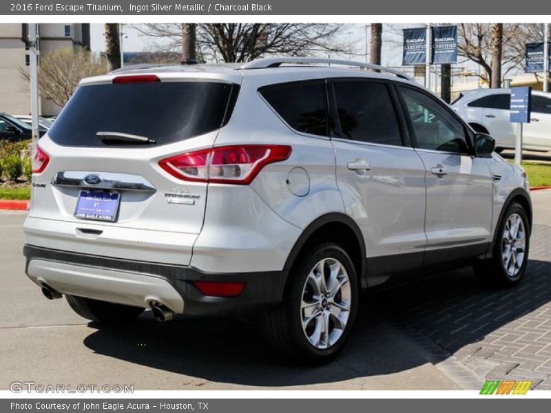 Ingot Silver Metallic / Charcoal Black 2016 Ford Escape Titanium