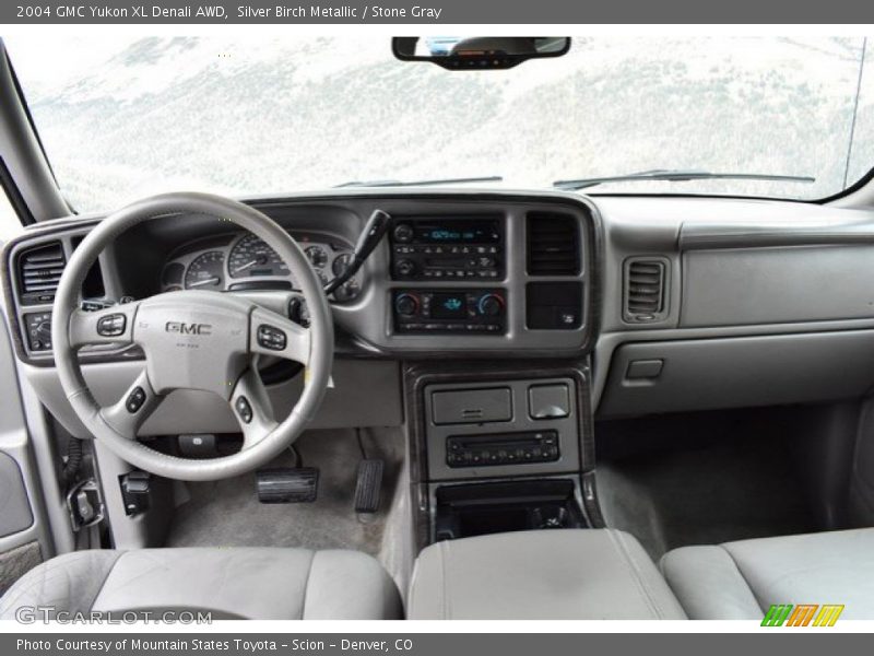 Silver Birch Metallic / Stone Gray 2004 GMC Yukon XL Denali AWD
