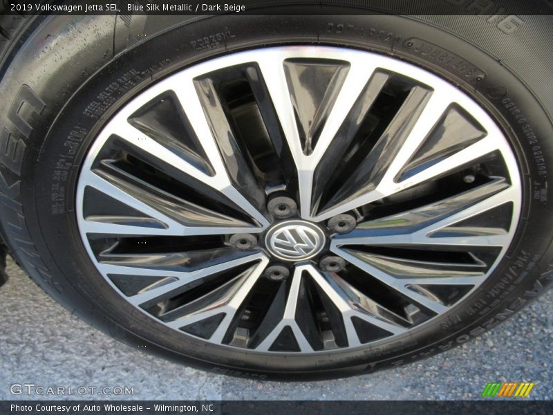 Blue Silk Metallic / Dark Beige 2019 Volkswagen Jetta SEL