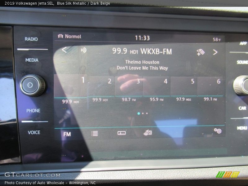 Blue Silk Metallic / Dark Beige 2019 Volkswagen Jetta SEL